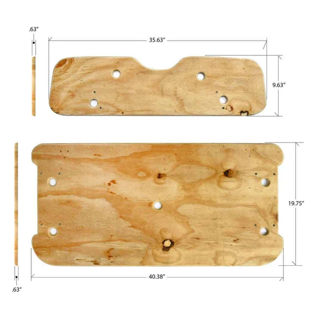 EZ GO TXT PLYWOOD GOLF CART SEAT REPLACEMENT BOARDS SET
