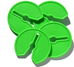 Dry Grip 3 Inch Golf Club Grip Protector (Golf Club Rest) (Protect from Toxic Chemicals) Vivid Green