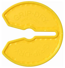 Yellow plastic tool with 'GRIP-DRY' branding on a white background