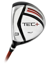 Golf club head with 'TEC+' branding on a white background SECOND PHOTO OF 3 WOOD BOTTOM