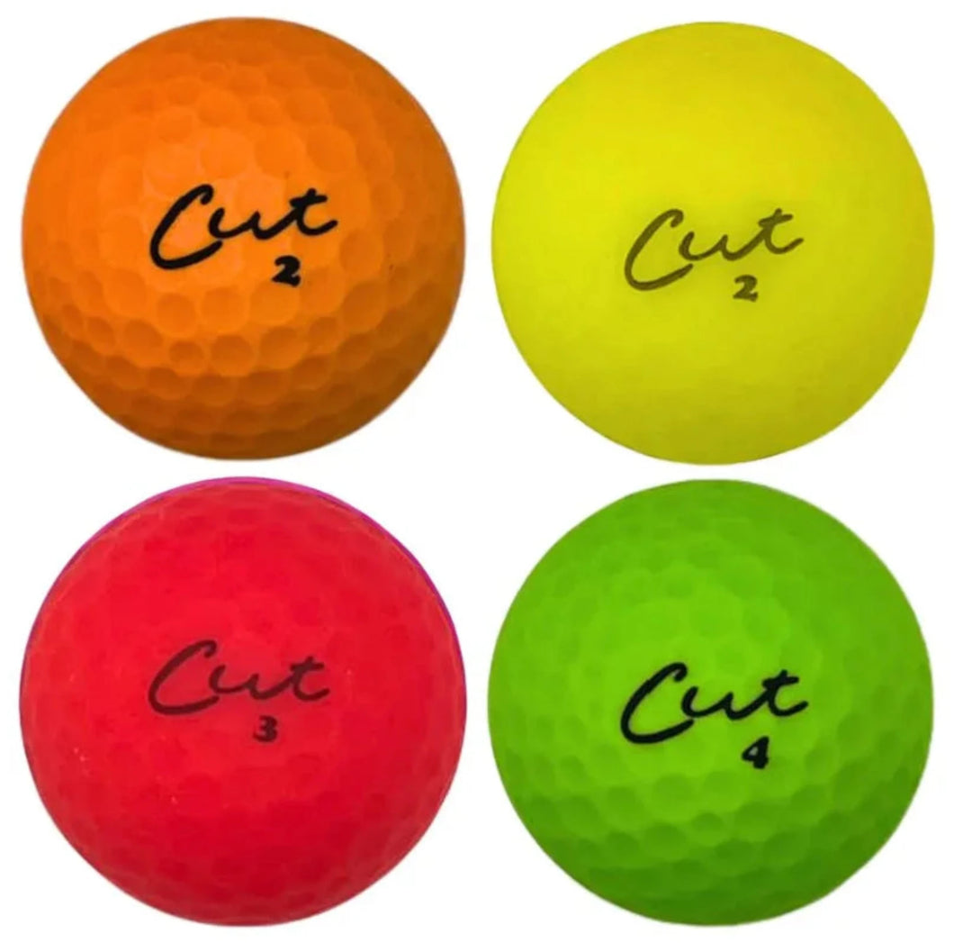 CUT MATTE MIX COLORED GOLF BALL 