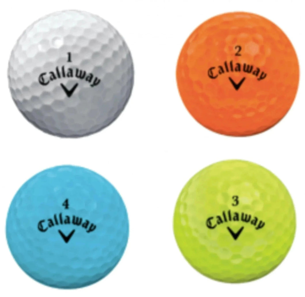CALLAWAY SUPERSOFT MULTI COLOR GOLF BALL 