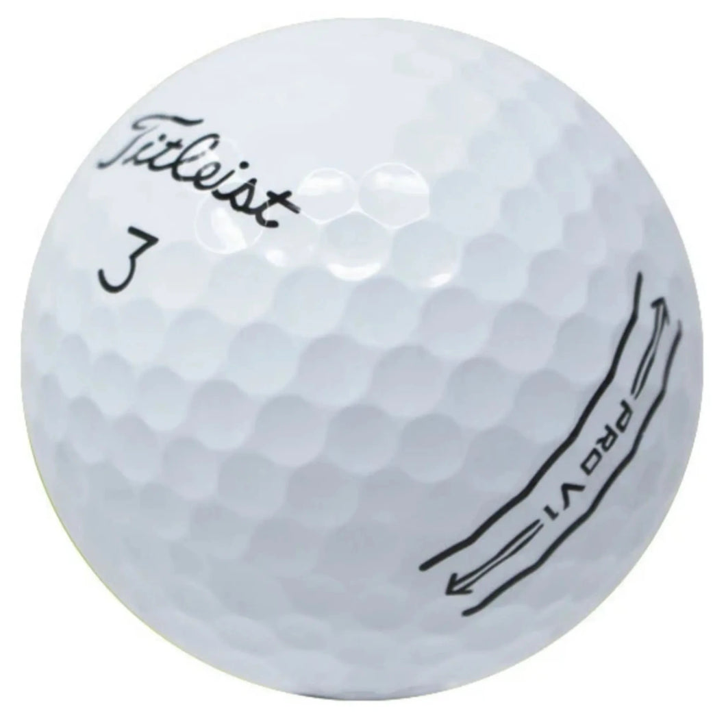 TITLEIST PRO V1 2021 ENHANCED ALIGNMENT WHITE GOLF BALL