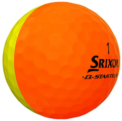 SRIXON Q-STAR TOUR DIVIDE MATTE YELLOW/ORANGE GOLF BALL