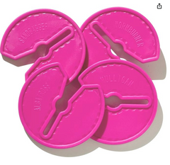 Dry Grip 3 Inch Golf Club Grip Protector (Golf Club Rest) (Protect from Toxic Chemicals) Vivid Pink