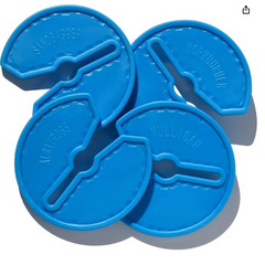 Dry Grip 3 Inch Golf Club Grip Protector (Golf Club Rest) (Protect from Toxic Chemicals) Vivid Blue
