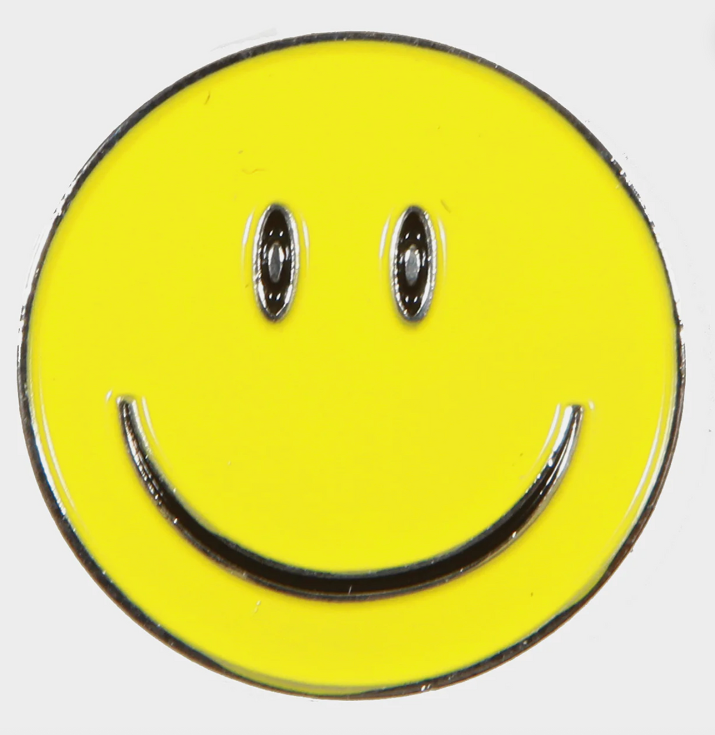 Magnetic Smiley Face Golf Ball Marker and Hat Clip 