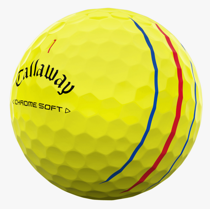 CALLAWAY CHROME SOFT TRIPLE TRACK YELLOW 