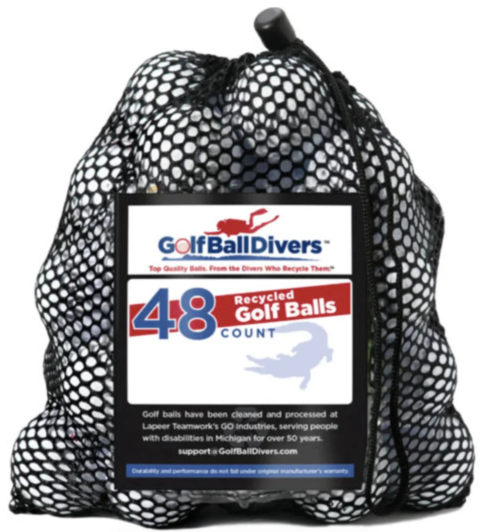 SLAZENGER MIX BULK MESH BAG WHTIE GOLF BALL 