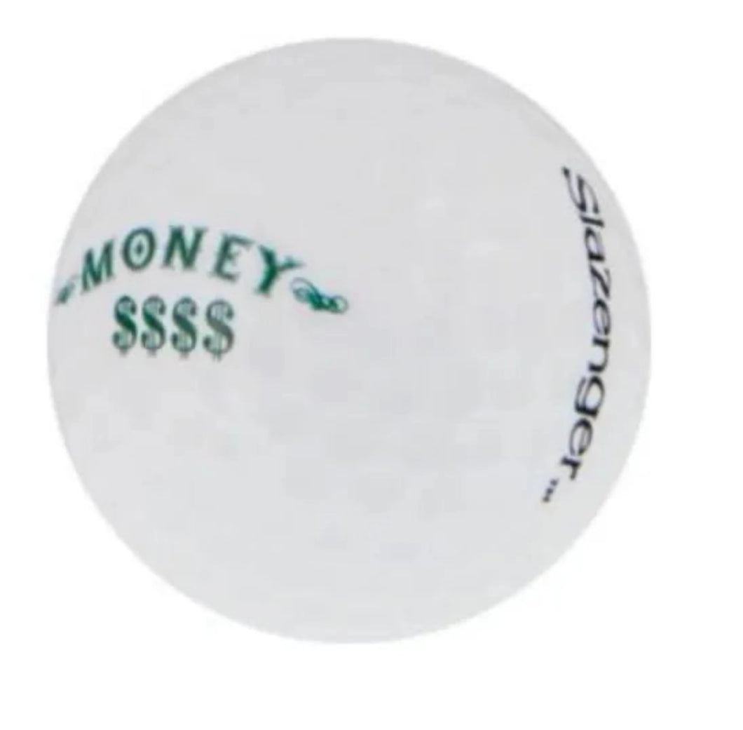 SLAZENGER MONEY WHITE GOLF BALL