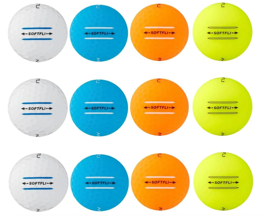MAXFLI SOFTFLI MATTE MIX GOLF BALL 