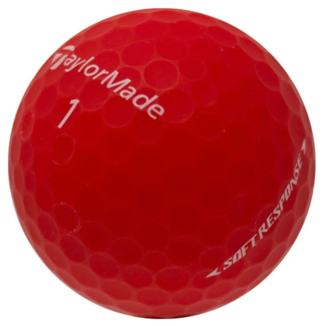 TAYLORMADE SOFT RESPONSE MATTE RED GOLF BALL 