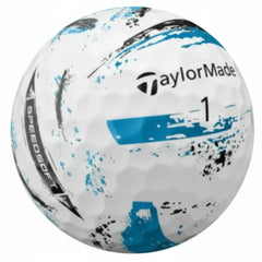 TAYLORMADE SPEEDSOFT INK MIX BLUE GOLF BALL