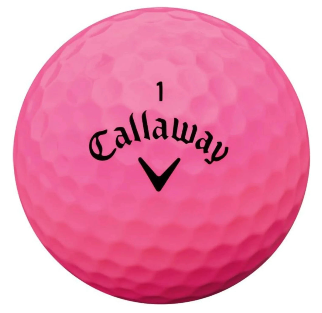 CALLAWAY SUPERHOT MATTE PINK GOLF BALL
