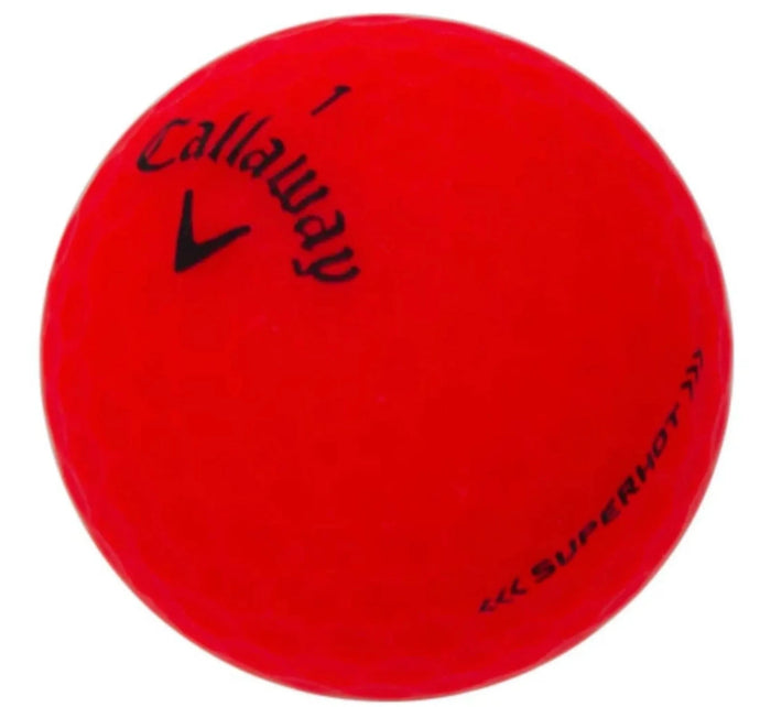 CALLAWAY SUPERHOT MATTE RED GOLF BALL 