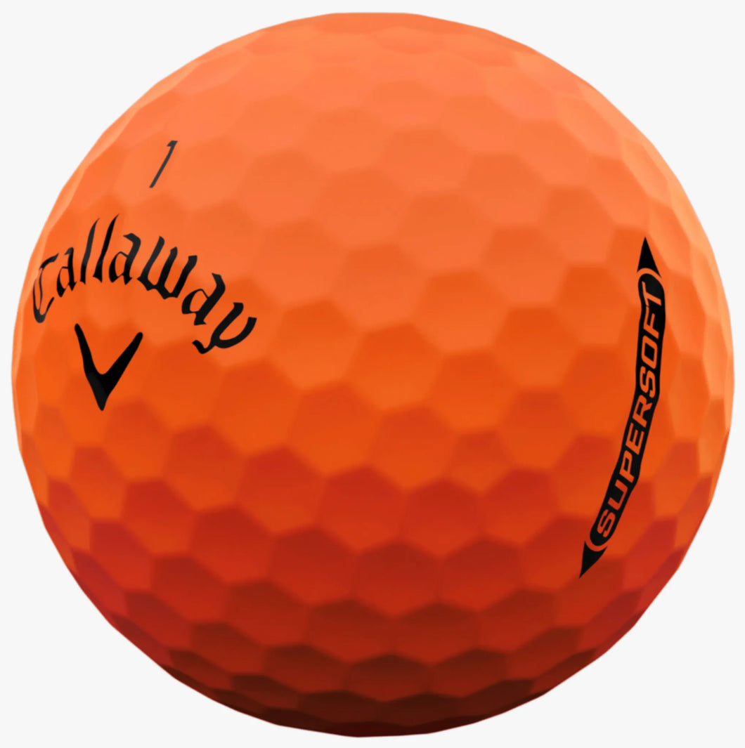 CALLAWAY SUPERSOFT MATTE ORANGE GOLF BALL