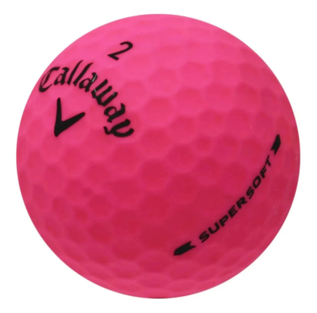 CALLAWAY SUPERSOFT MATTE PINK GOFL BALL