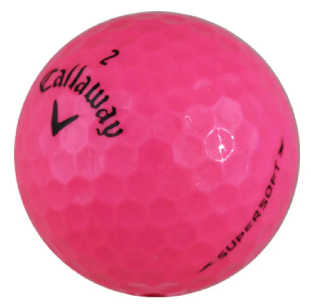 CALLAWAY SUPERSOFT PINK GOLF BALL 