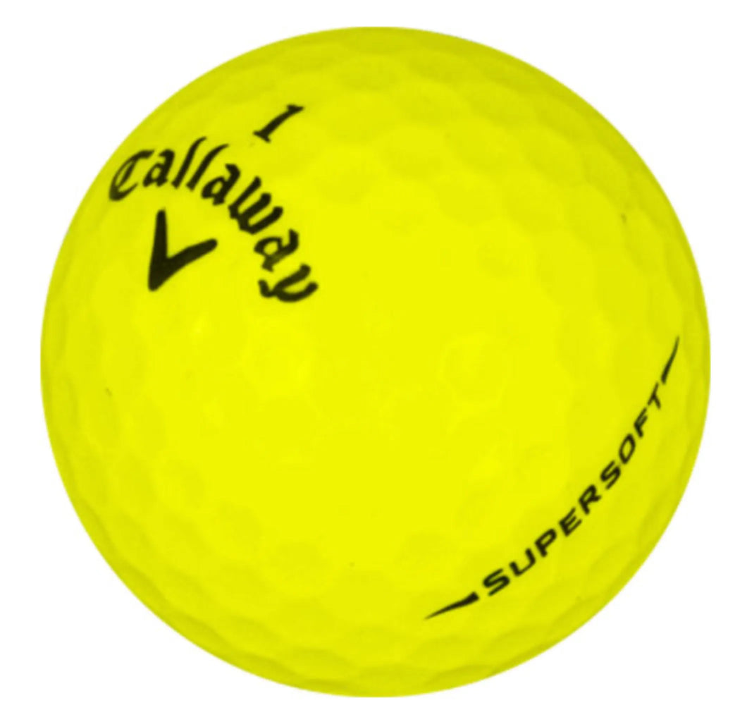 CALLAWAY SUPERSOFT YELLOW GOLF BALL