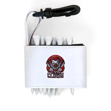 Golf tee holder with 'EVIL CLOWN' text on a white background