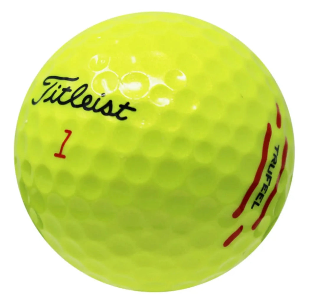 TITLEIST TRUFEEL YELLOW GOLF BALL