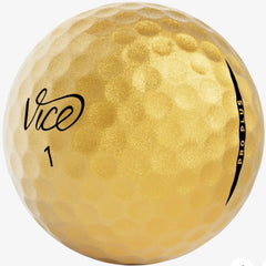 VICE PRO PLUS GOLD GOLF BALL