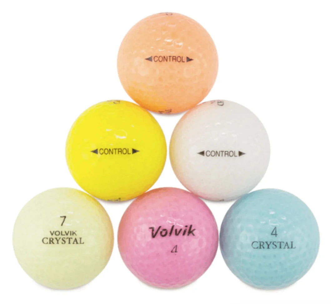 VOLVIK CRYSTAL MIX GOLF BALL 