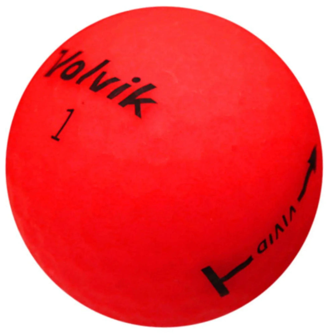 VOLVIK VIVID MATTE RED GOLF BALL