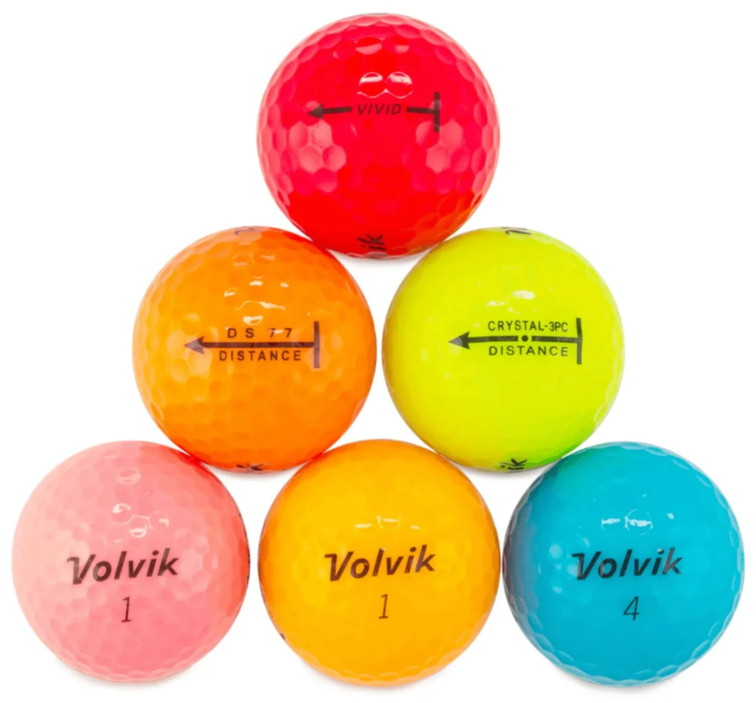 VOLVIK COLOR MIX GOLF BALL 
