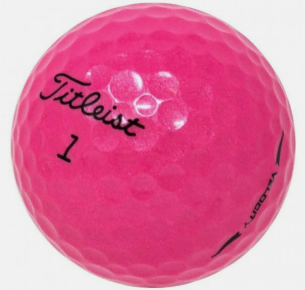 TITLEIST VELOCITY PINK GOLF BALL 