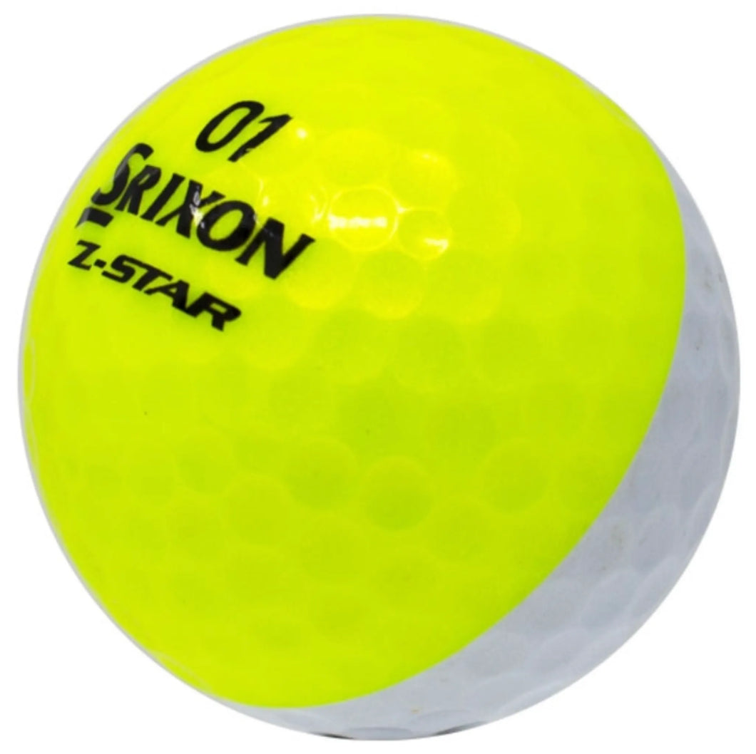 SRIXON Z-STAR DIVIDE YELLOW AND WHITE GOLF BALL