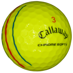 CALLAWAY CHROME SOFT X TRIPLE TRACK YELLOW