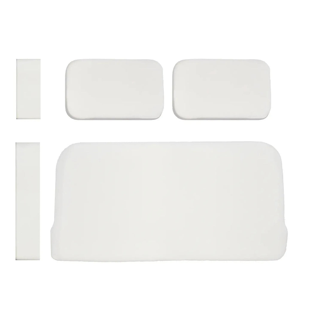 EZ GO MARATHON FOAM BOTTOM AND BACKREST WHITE WITH NO DIMENSIONS  