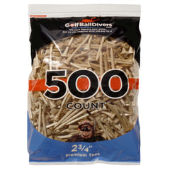 500-pack of 2 3/4" Wood Tees-Natural 