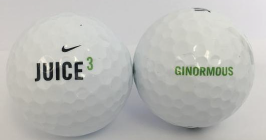 Nike juice top 312 golf balls