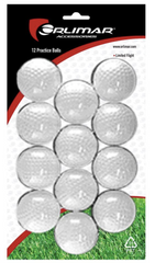12 Orlimar Plastic White Practice Balls